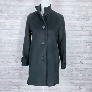 Jones New York Wool Coat 8P Black P